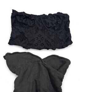 Black free people tube top bundle of 2